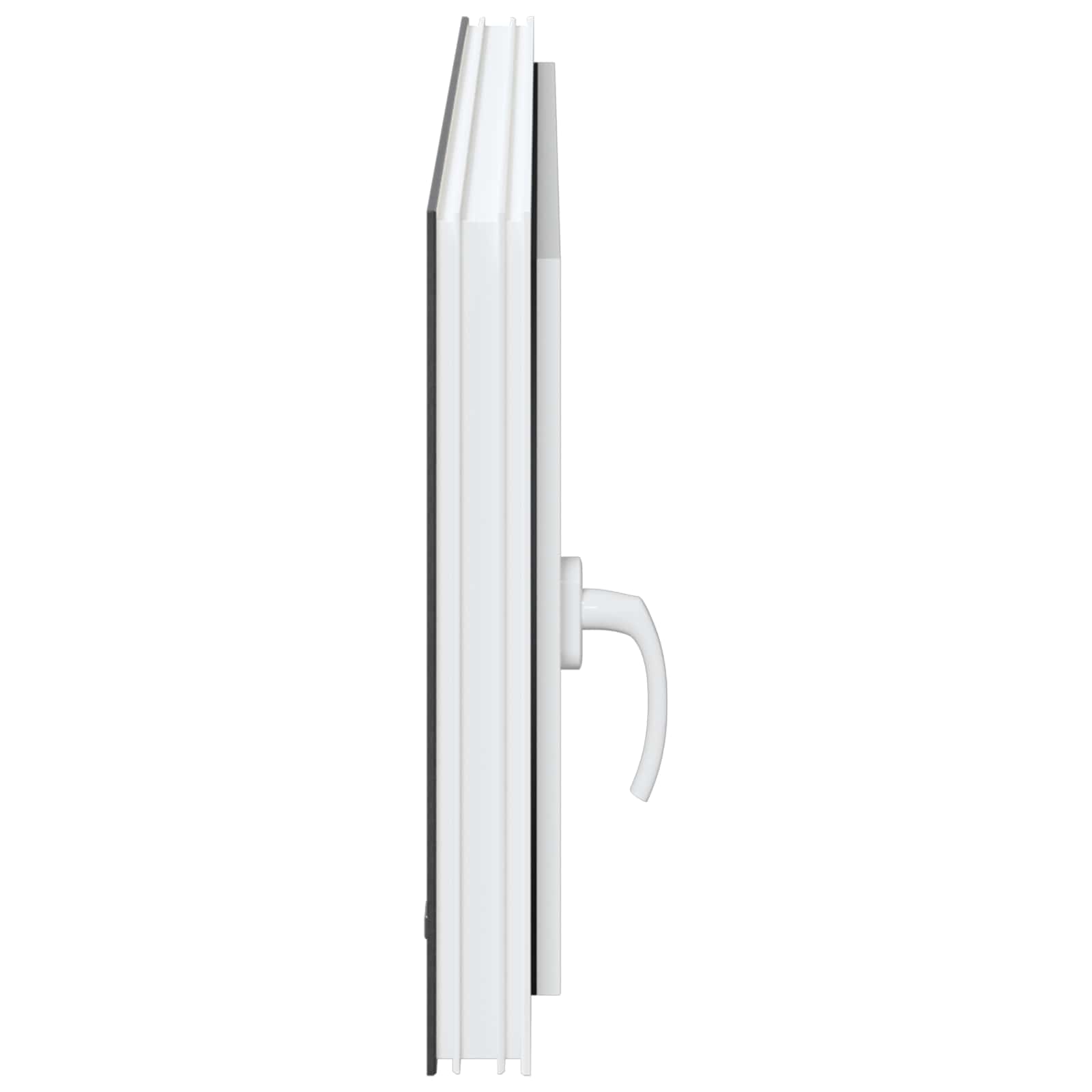 Kelderraam RISOR Antraciet 100 x 50 cm PVC en glas