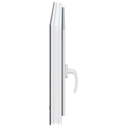 Kelderraam RISOR Antraciet 100 x 50 cm PVC en glas