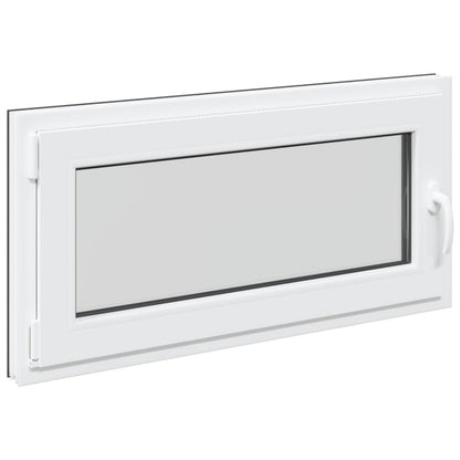Kelderraam RISOR Antraciet 100 x 50 cm PVC en glas