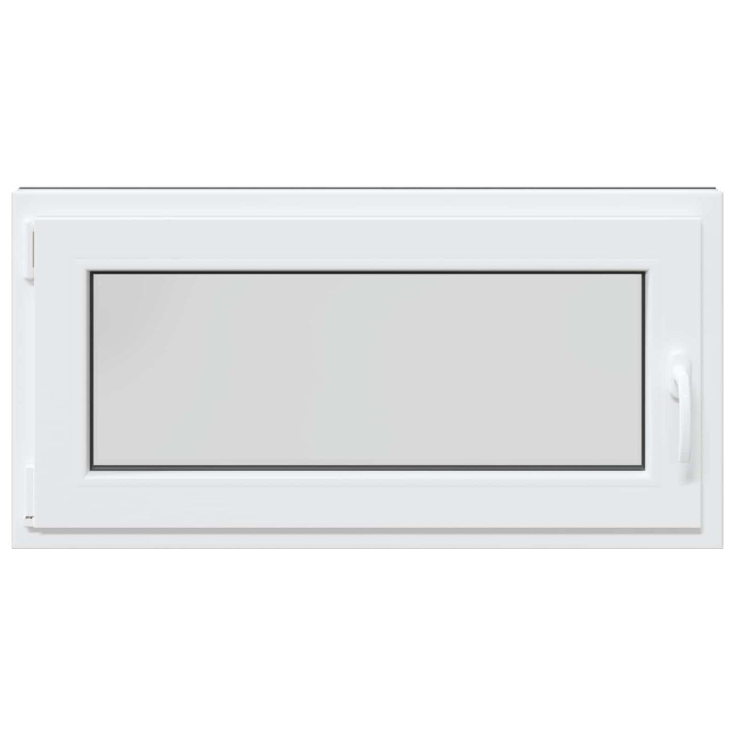 Kelderraam RISOR Antraciet 100 x 50 cm PVC en glas