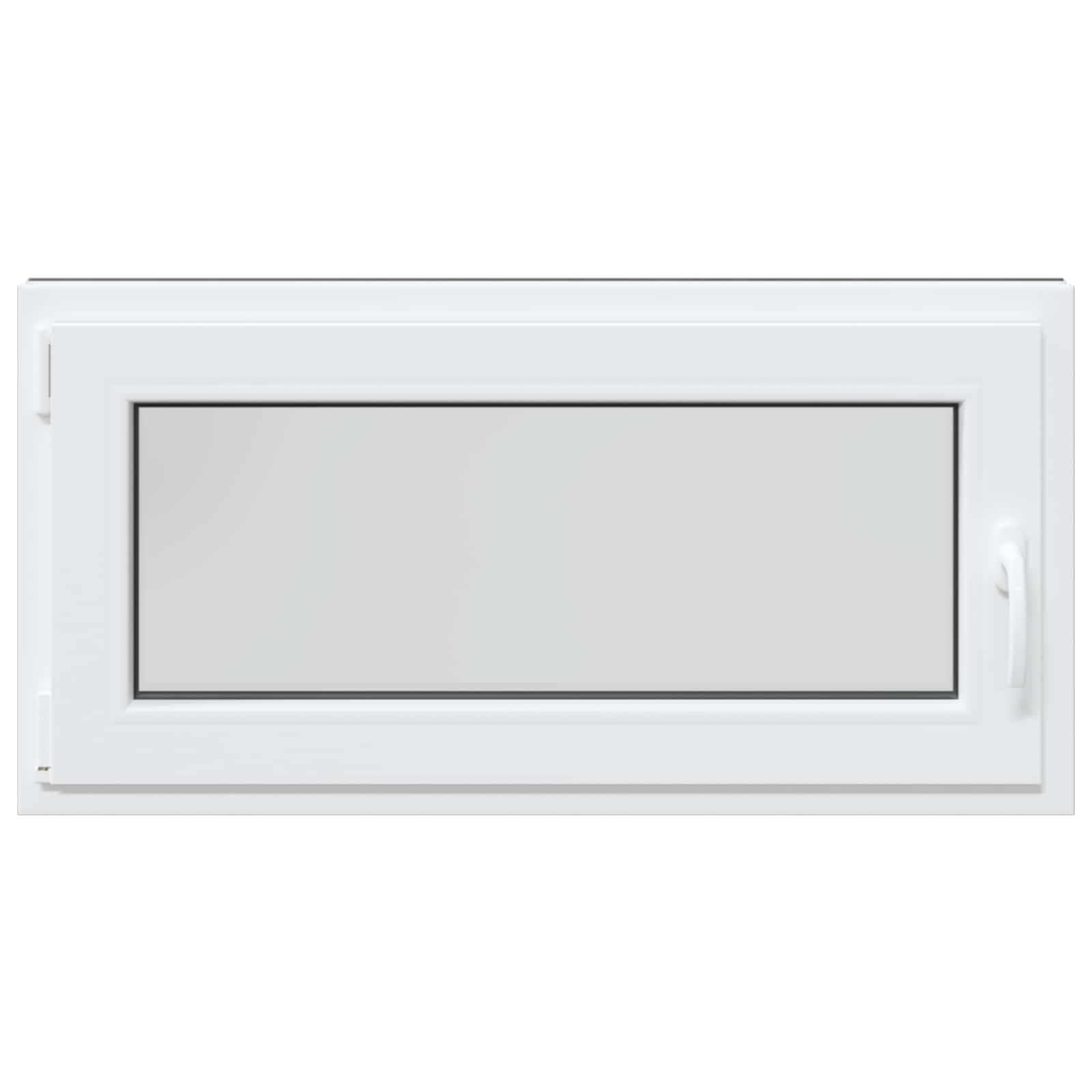 Kelderraam RISOR Antraciet 100 x 50 cm PVC en glas