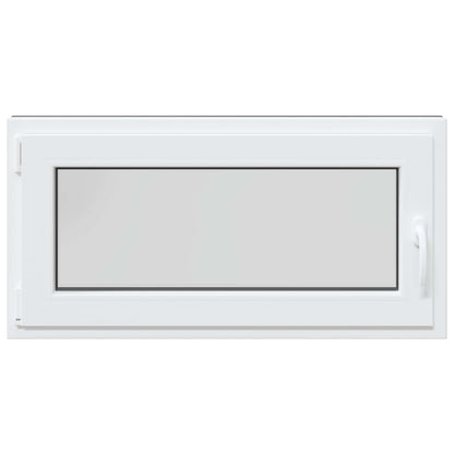Kelderraam RISOR Antraciet 100 x 50 cm PVC en glas