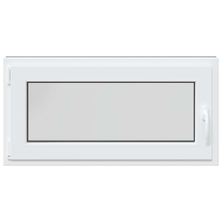 Kelderraam RISOR Antraciet 100 x 50 cm PVC en glas