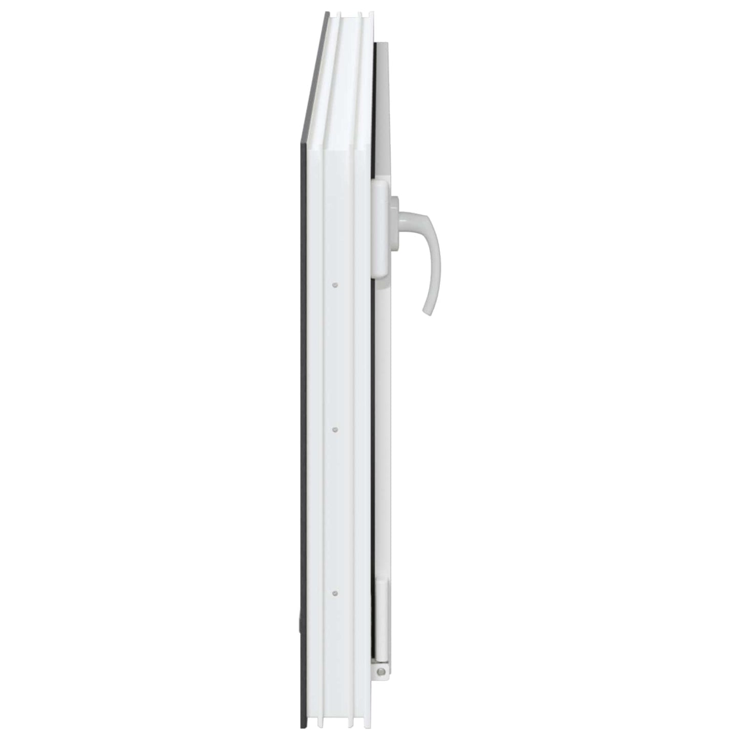 Kelderraam RISOR Antraciet 100 x 50 cm PVC en glas