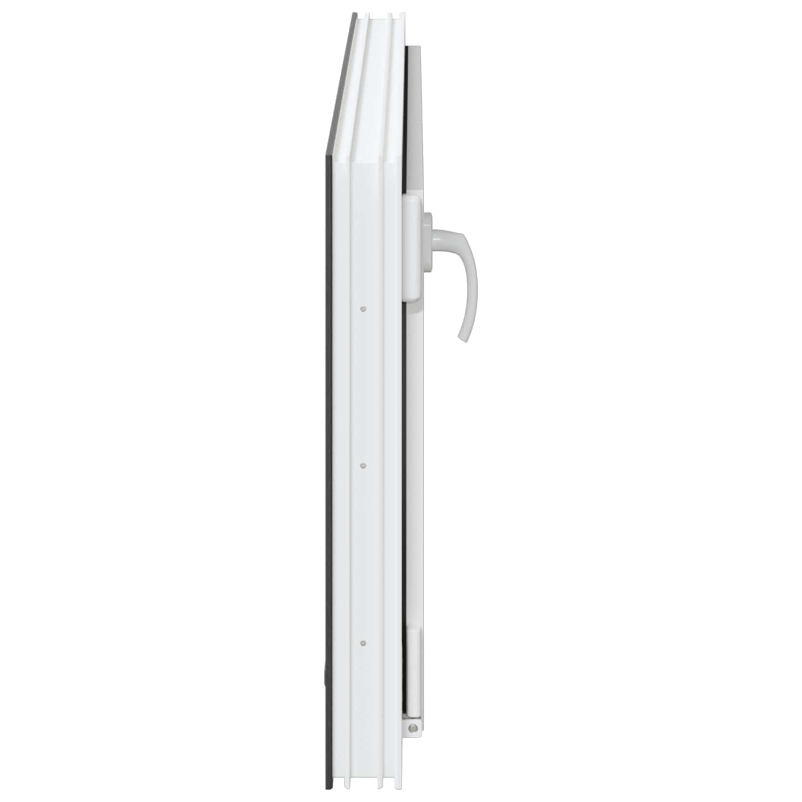 Kelderraam RISOR Antraciet 100 x 50 cm PVC en glas