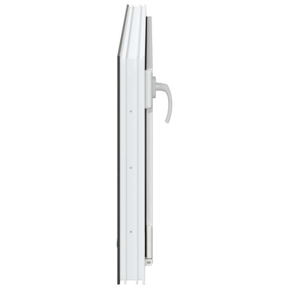 Kelderraam RISOR Antraciet 100 x 50 cm PVC en glas