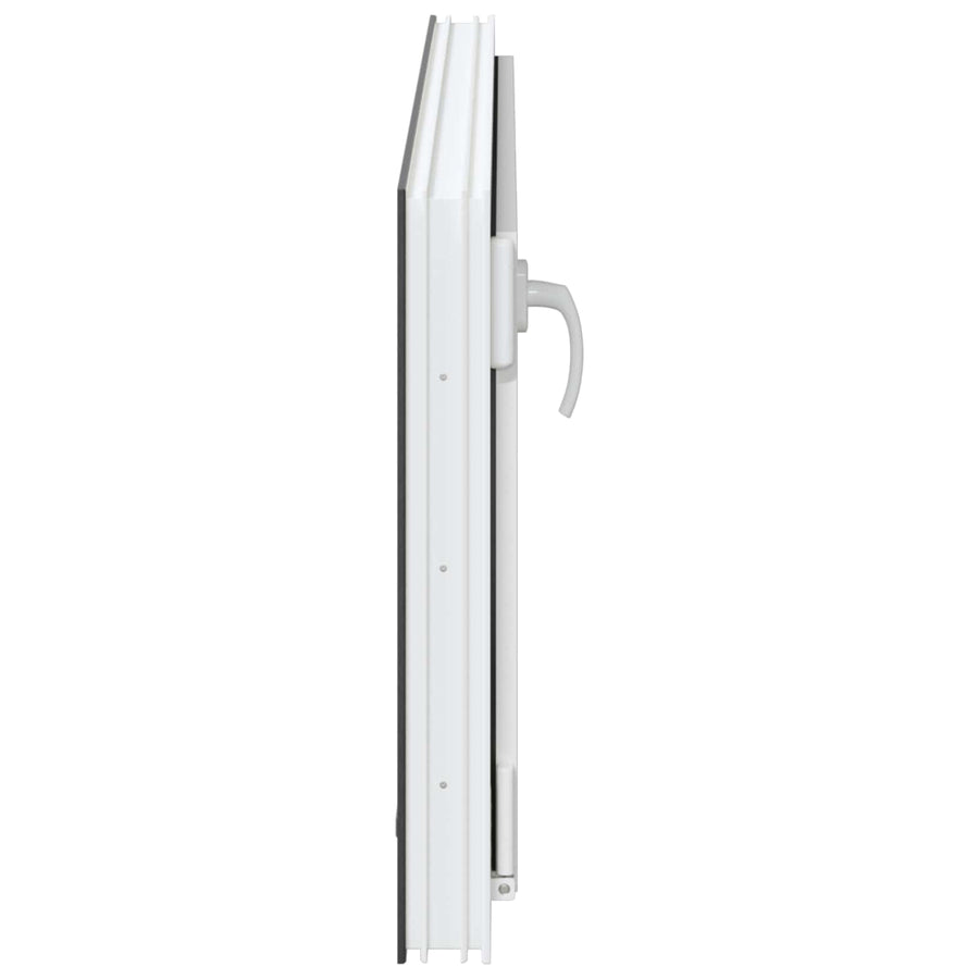 Kelderraam RISOR Antraciet 100 x 50 cm PVC en glas
