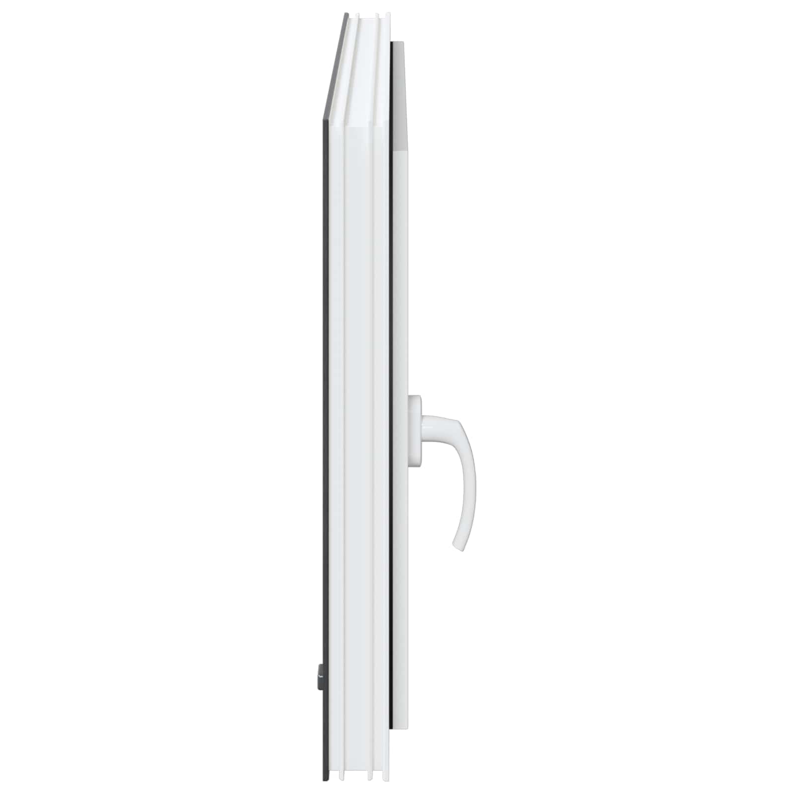 Kelderraam RISOR Antraciet 100 x 60 cm PVC en glas