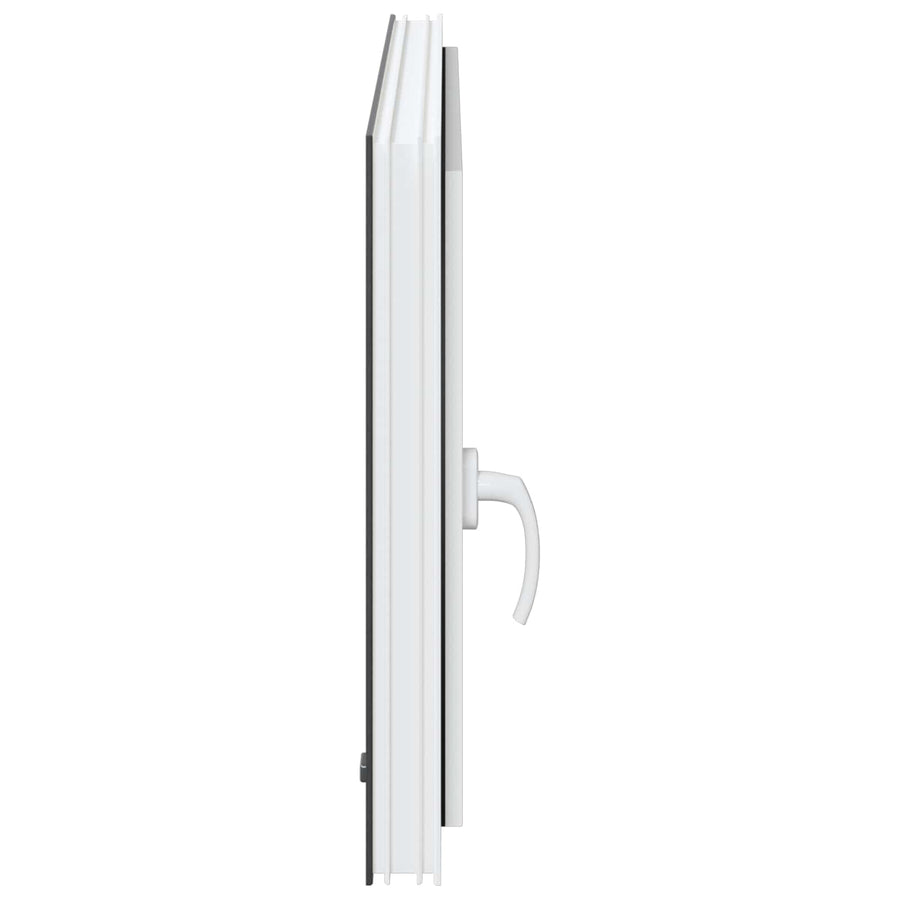 Kelderraam RISOR Antraciet 100 x 60 cm PVC en glas