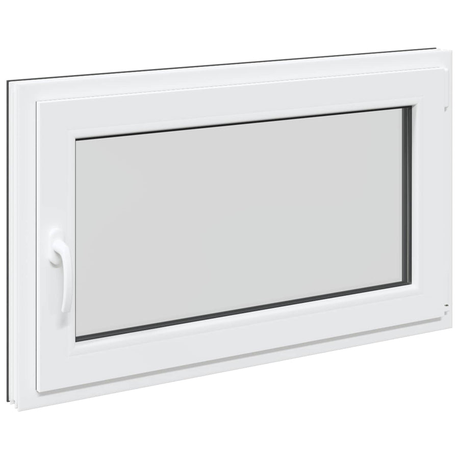 Kelderraam RISOR Antraciet 100 x 70 cm PVC en glas