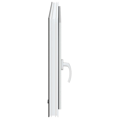 Kelderraam RISOR Antraciet 100 x 70 cm PVC en glas
