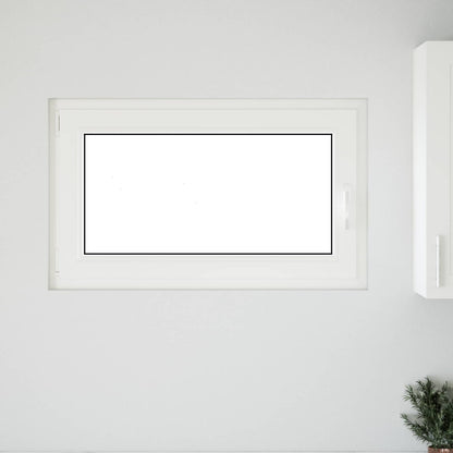 Kelderraam RISOR Antraciet 100 x 70 cm PVC en glas