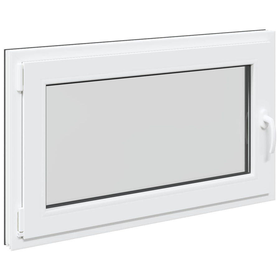 Kelderraam RISOR Antraciet 100 x 70 cm PVC en glas