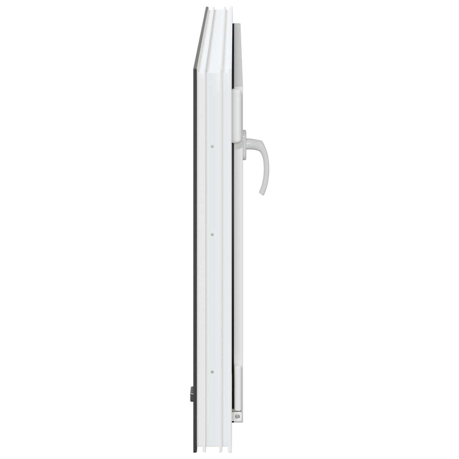 Kelderraam RISOR Antraciet 100 x 70 cm PVC en glas