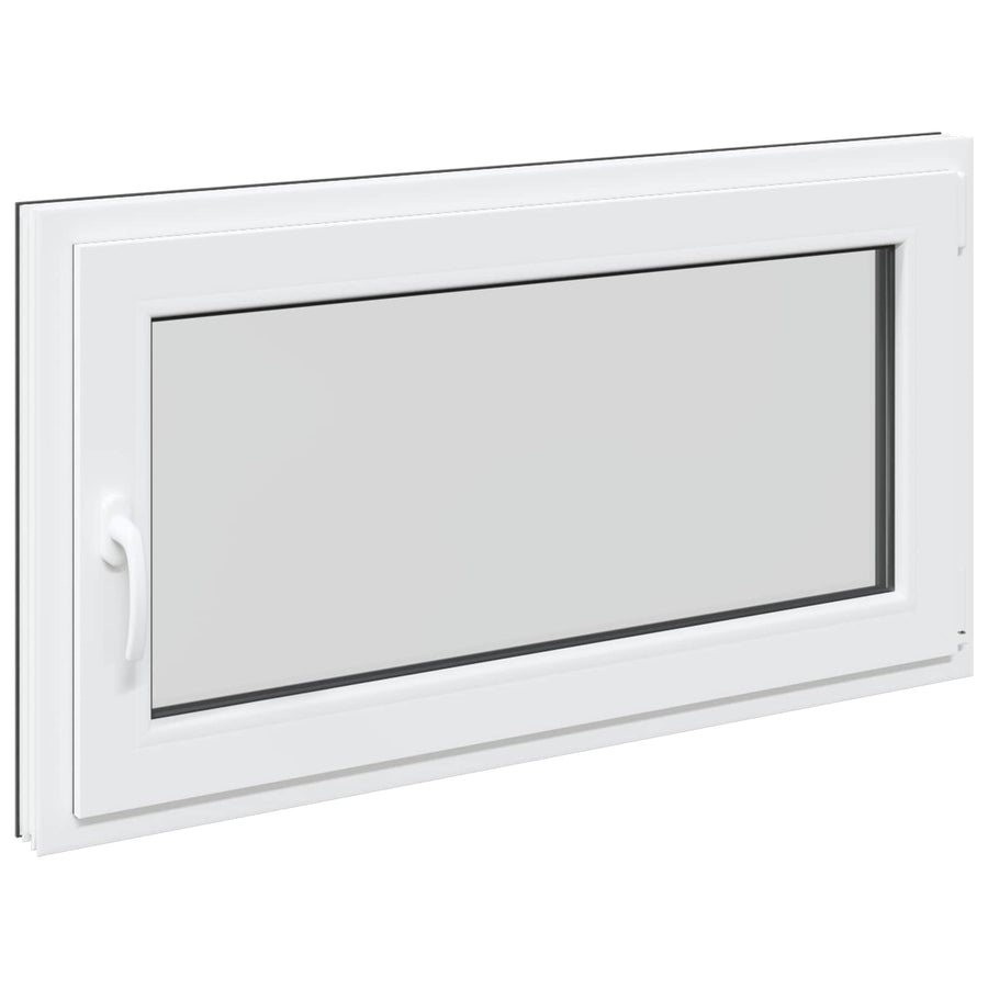 Kelderraam RISOR Antraciet 110 x 50 cm PVC en glas