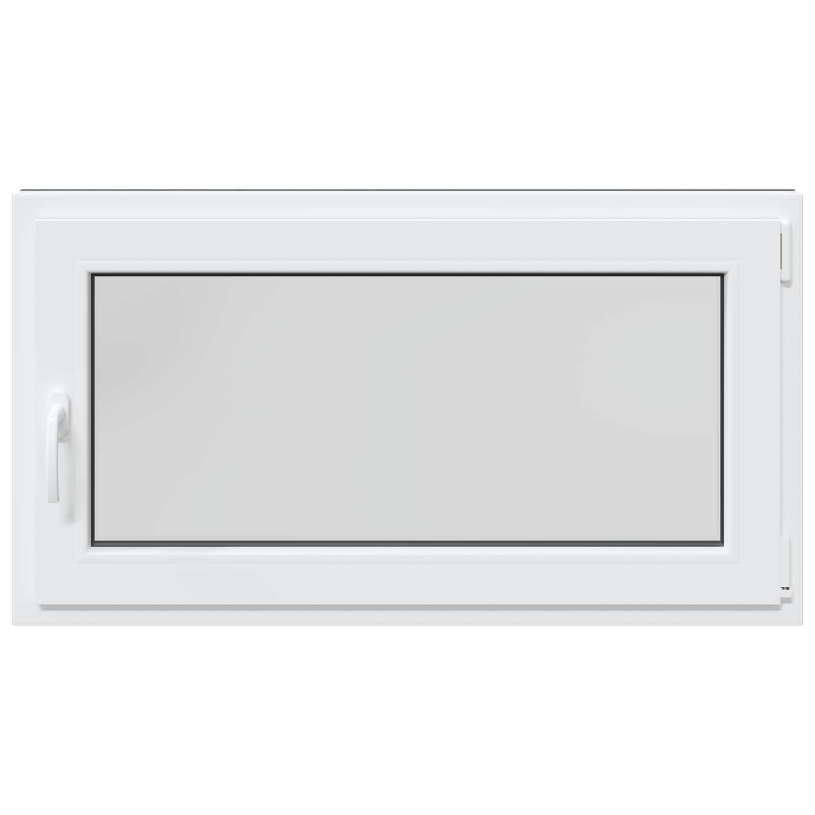 Kelderraam RISOR Antraciet 110 x 50 cm PVC en glas