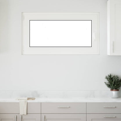 Kelderraam RISOR Antraciet 110 x 50 cm PVC en glas