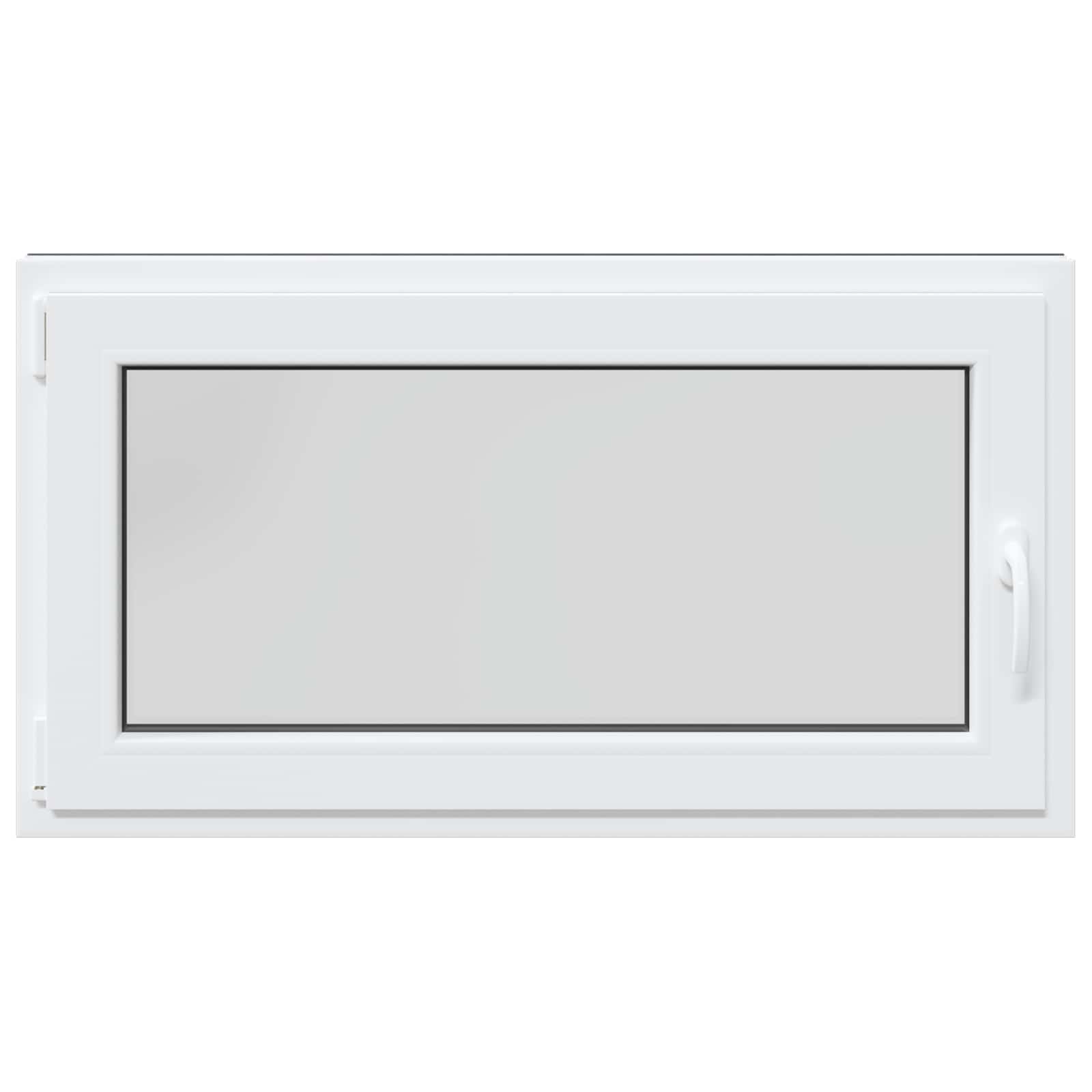 Kelderraam RISOR Antraciet 110 x 50 cm PVC en glas