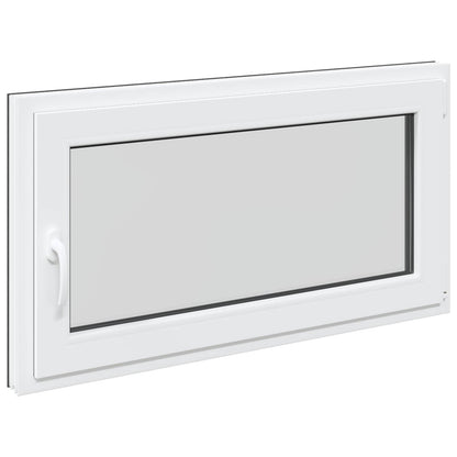 Kelderraam RISOR Antraciet 110 x 60 cm PVC en glas