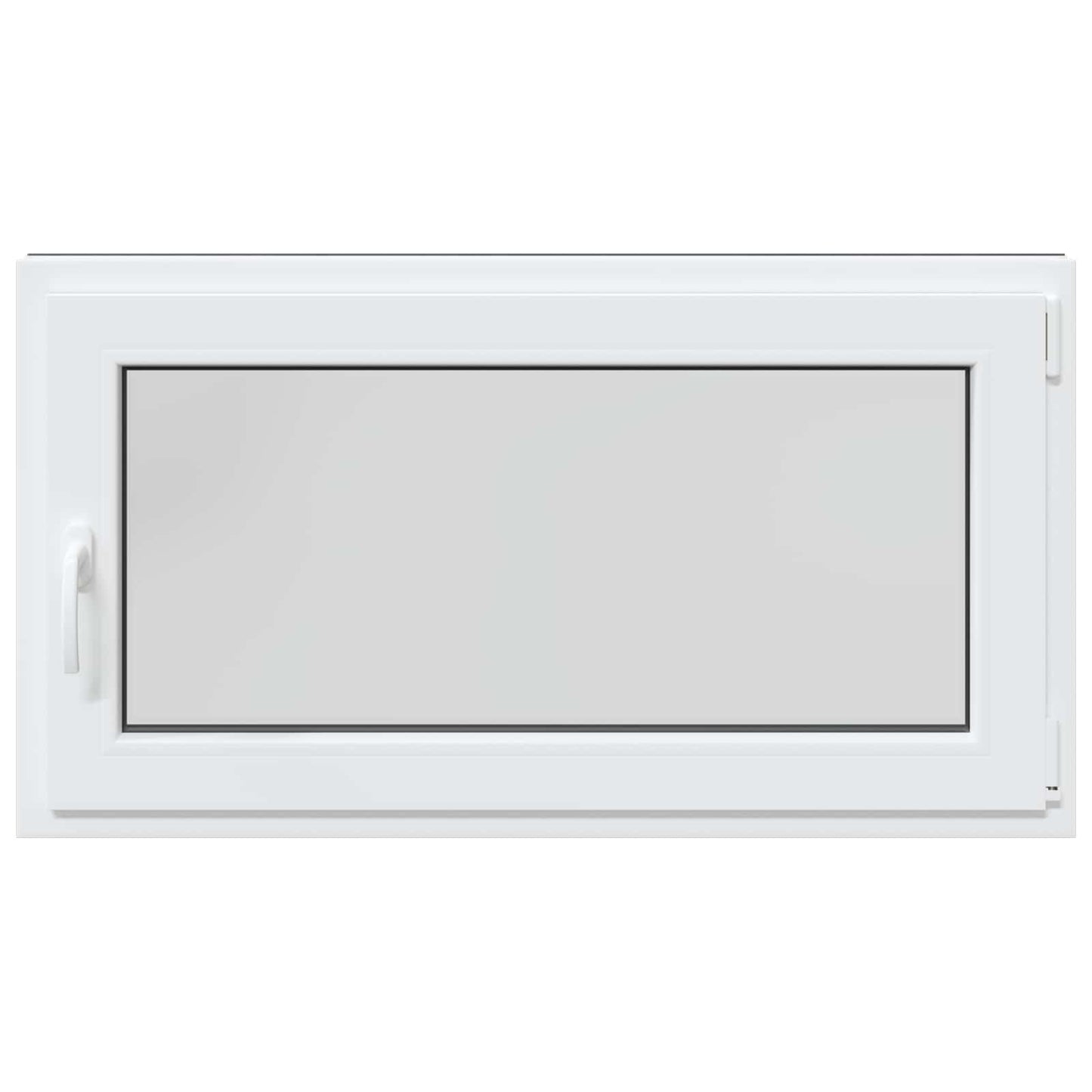 Kelderraam RISOR Antraciet 110 x 60 cm PVC en glas