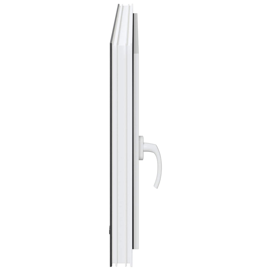 Kelderraam RISOR Antraciet 110 x 60 cm PVC en glas
