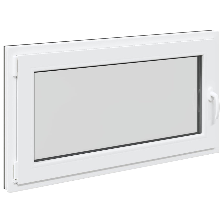 Kelderraam RISOR Antraciet 110 x 60 cm PVC en glas