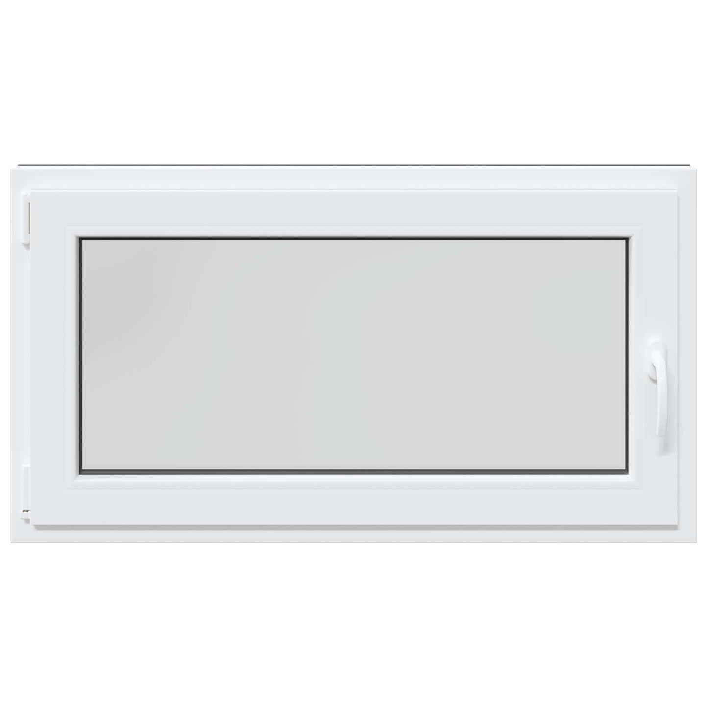 Kelderraam RISOR Antraciet 110 x 60 cm PVC en glas
