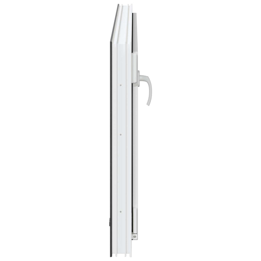 Kelderraam RISOR Antraciet 110 x 60 cm PVC en glas