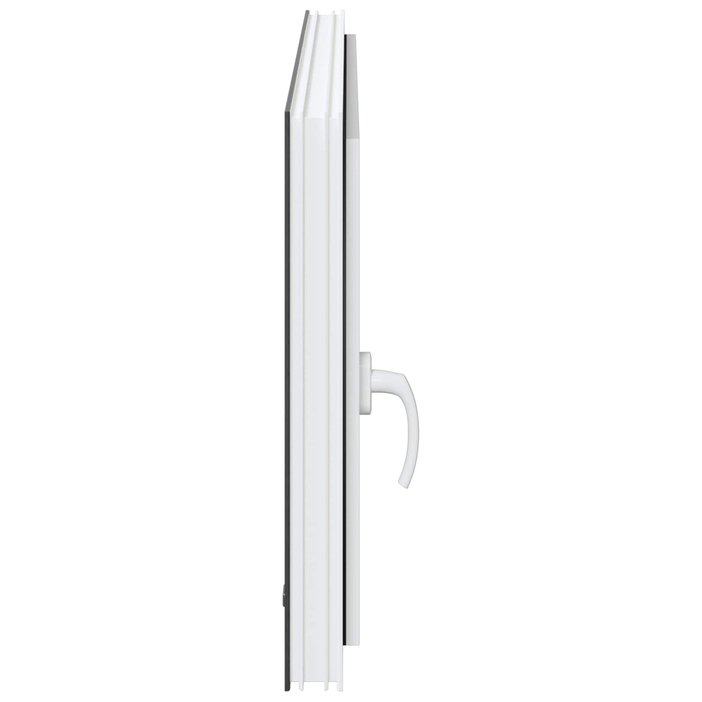 Kelderraam RISOR 110 x 70 cm PVC en glas Antracietkleurig