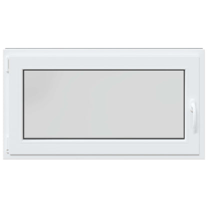 Kelderraam RISOR Antraciet 110 x 70 cm PVC en glas