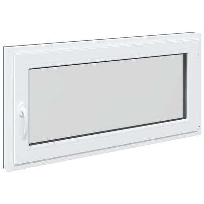 Kelderraam RISOR Antraciet 120 x 60 cm PVC en glas