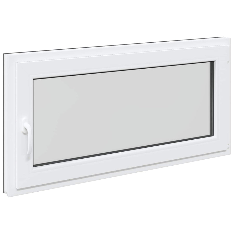 Kelderraam RISOR Antraciet 120 x 60 cm PVC en glas