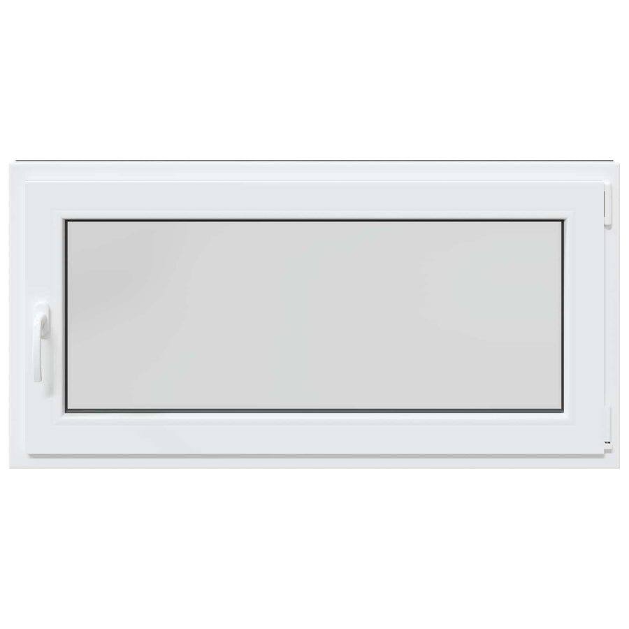 Kelderraam RISOR Antraciet 120 x 60 cm PVC en glas