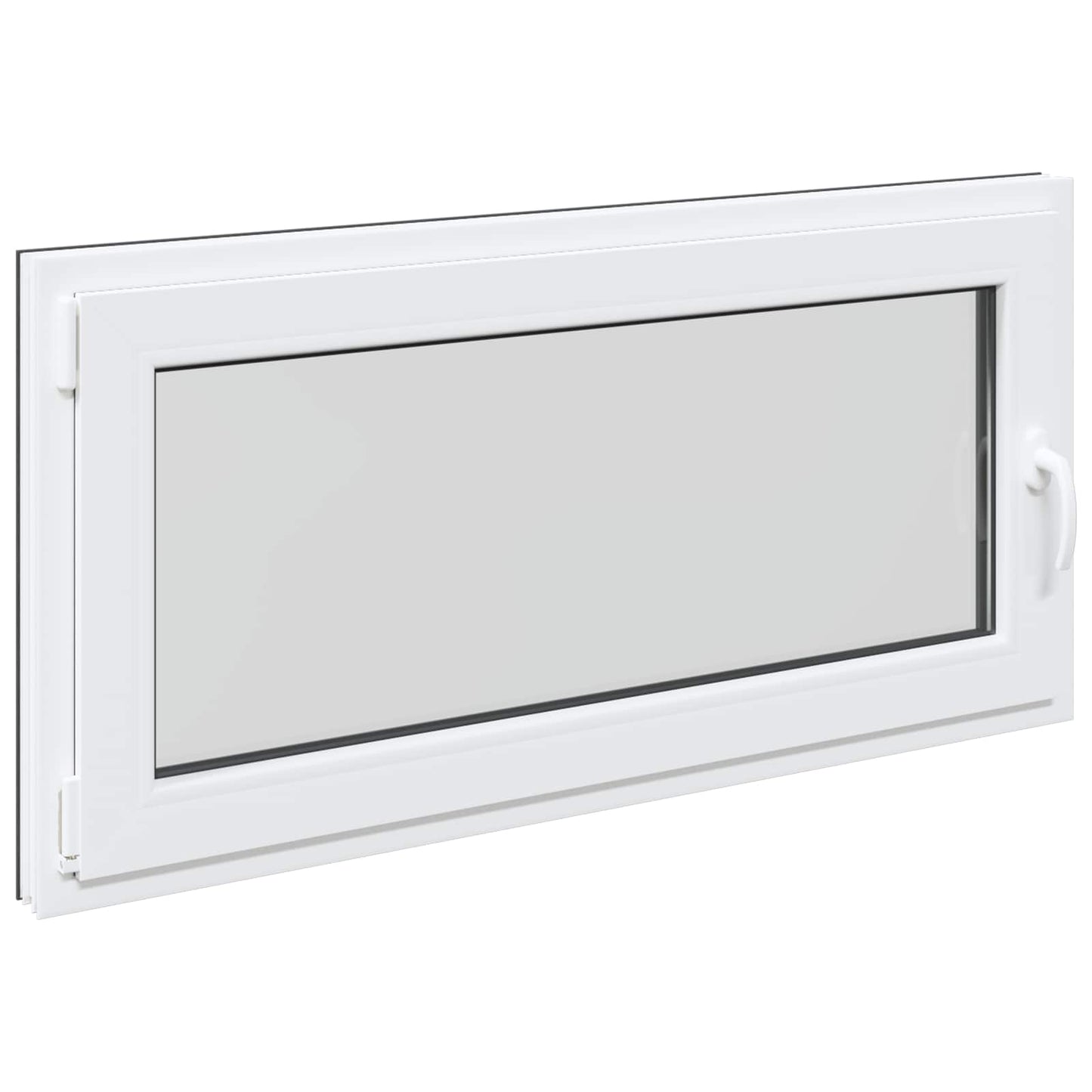 Kelderraam RISOR Antraciet 120 x 60 cm PVC en glas