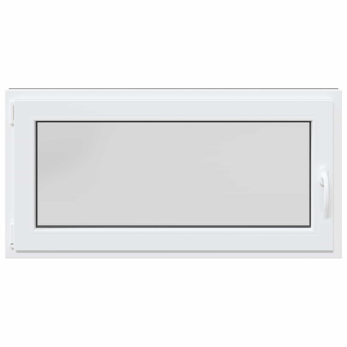 Kelderraam RISOR Antraciet 120 x 60 cm PVC en glas
