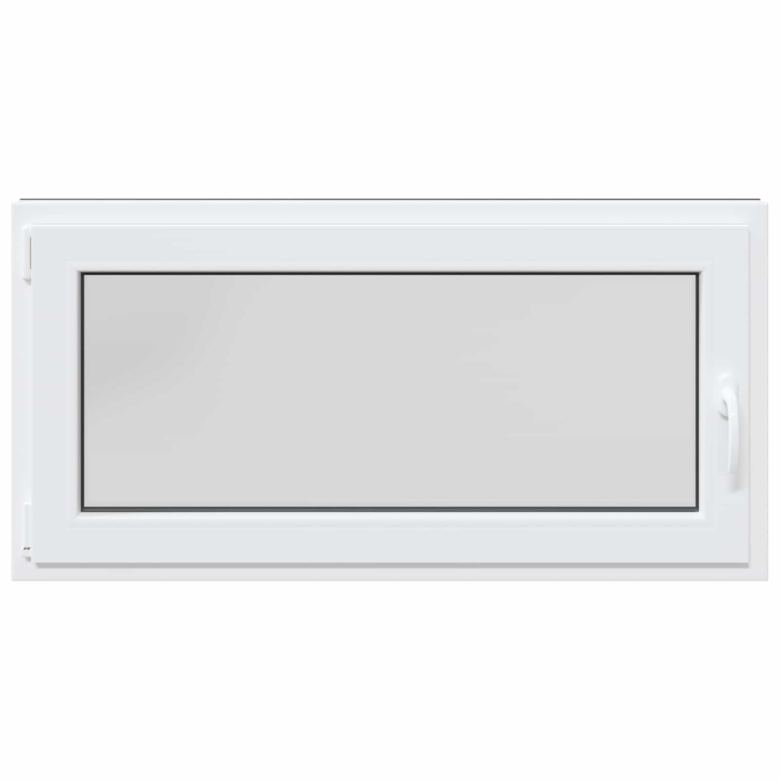 Kelderraam RISOR Antraciet 120 x 60 cm PVC en glas