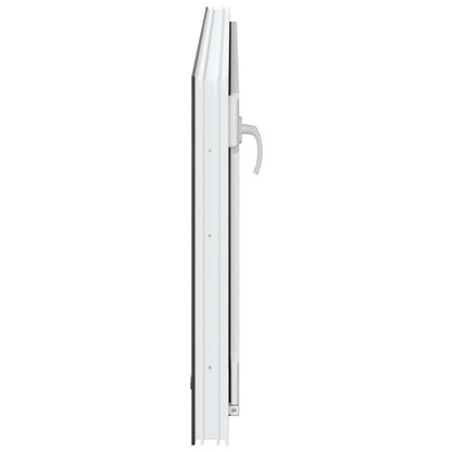 Kelderraam RISOR Antraciet 120 x 60 cm PVC en glas