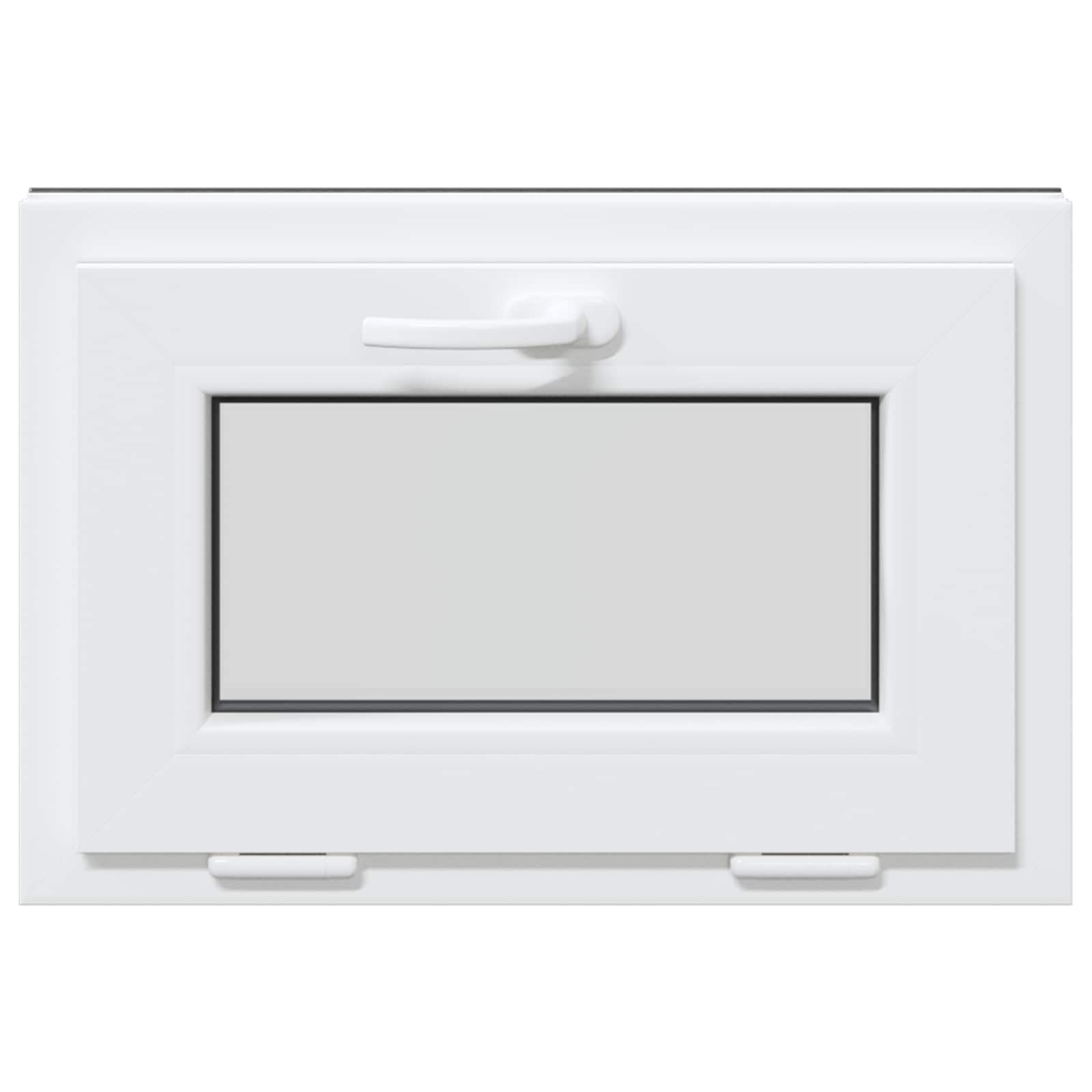 Kelderraam RISOR 60 x 40 cm PVC en glas Antracietkleurig