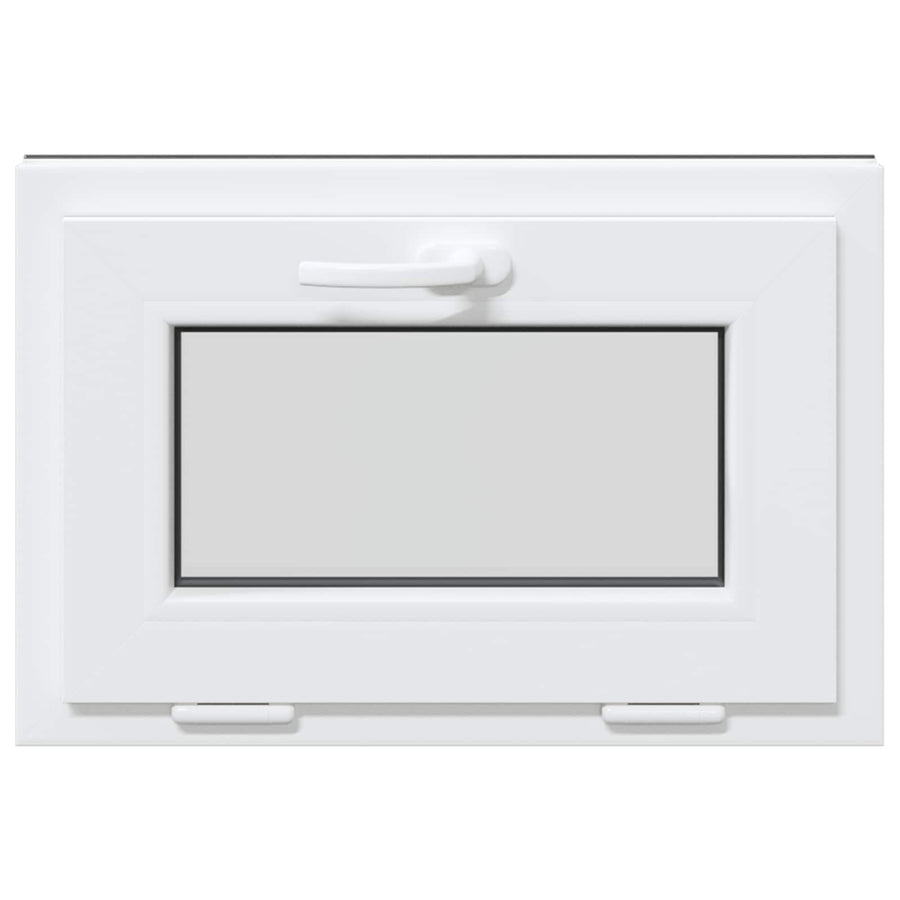 Kelderraam RISOR 60 x 40 cm PVC en glas Antracietkleurig