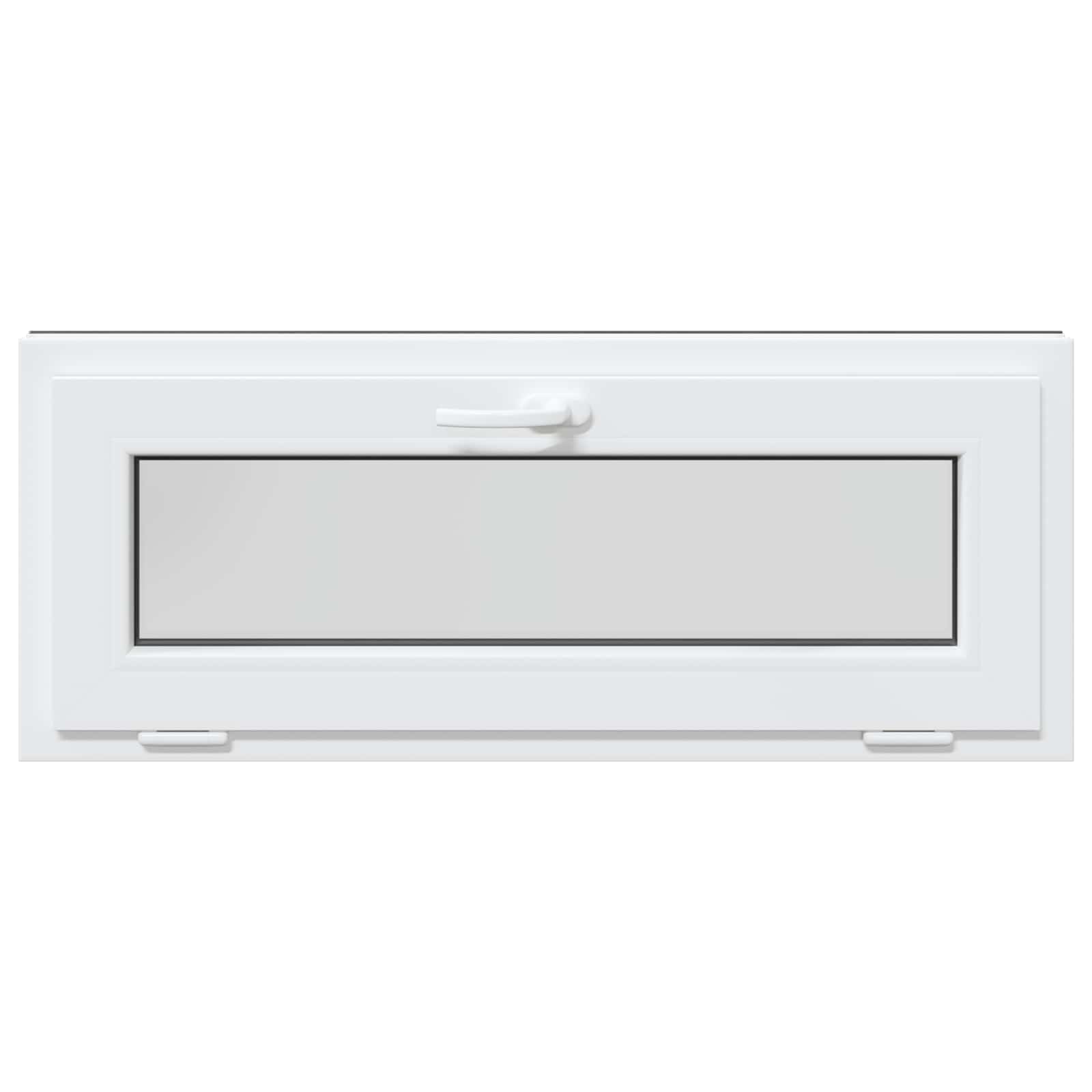 Kelderraam RISOR 100 x 40 cm PVC en glas Antracietkleurig