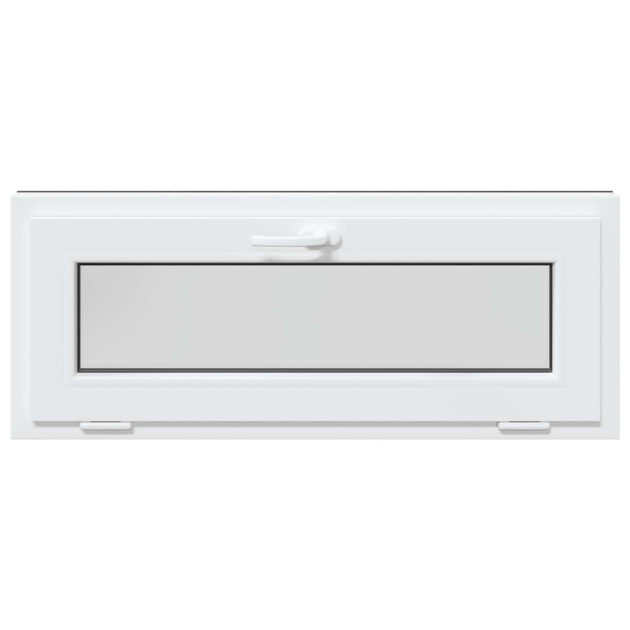 Kelderraam RISOR 100 x 40 cm PVC en glas Antracietkleurig