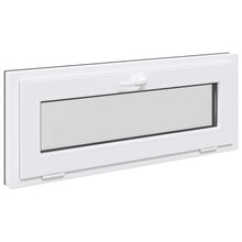 Kelderraam RISOR 110 x 40 cm PVC en glas Antracietkleurig