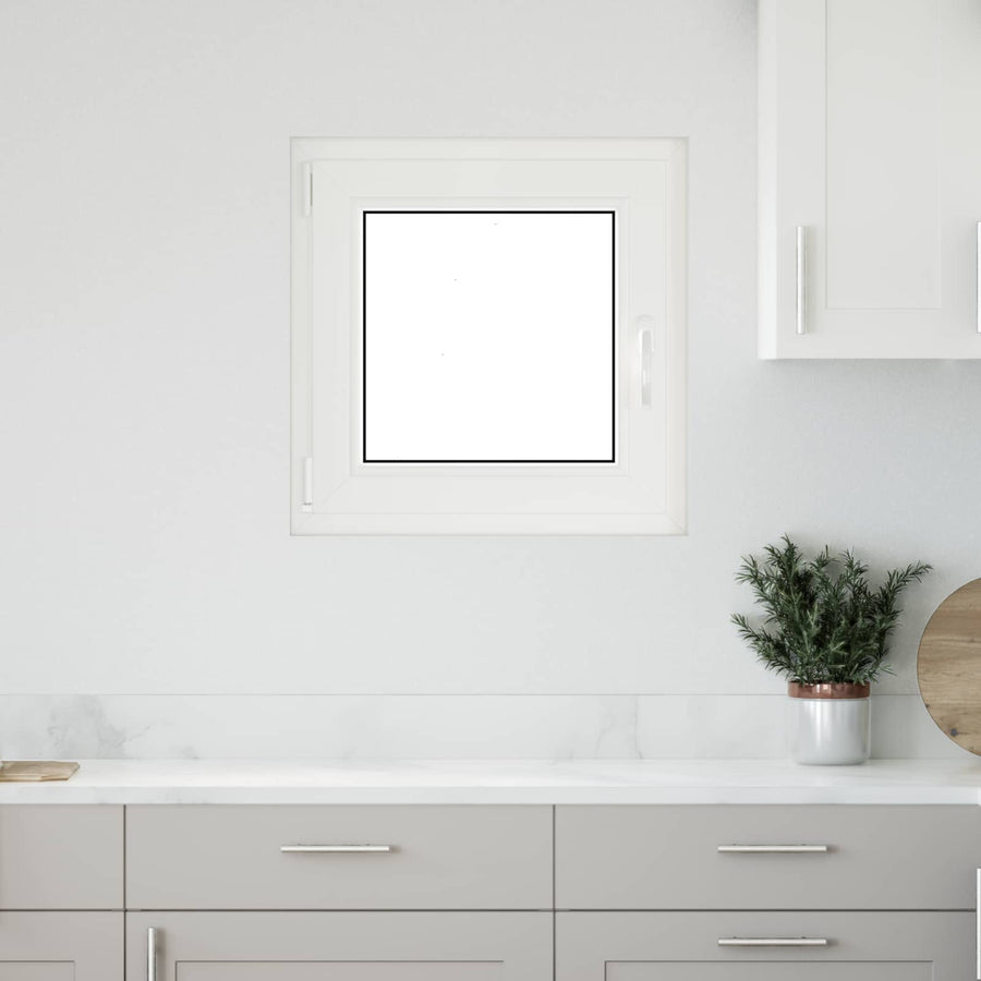 Kelderraam RISOR Antraciet 50 x 50 cm PVC en glas