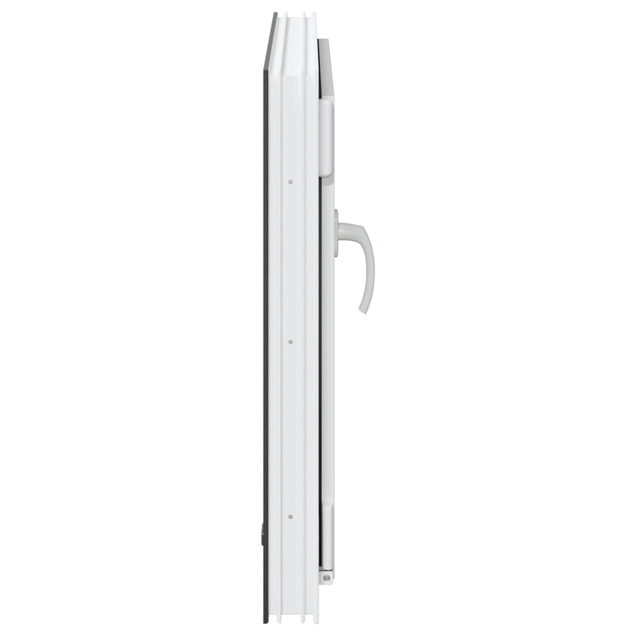Kelderraam RISOR Antraciet 50 x 50 cm PVC en glas