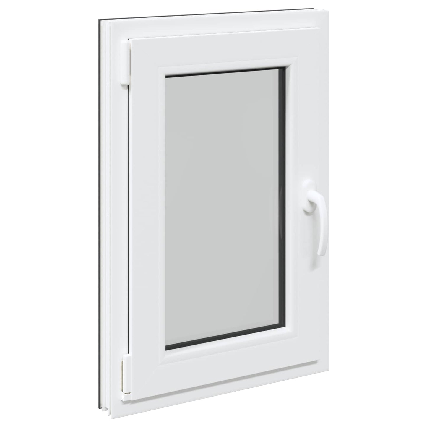 Kelderraam RISOR Antraciet 50 x 75 cm PVC en glas