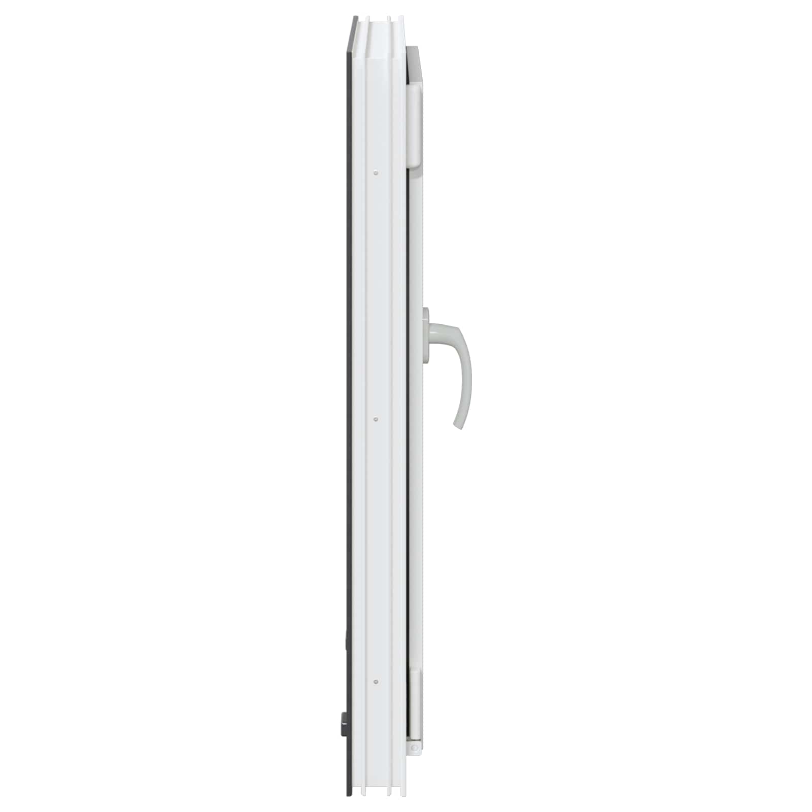 Kelderraam RISOR Antraciet 50 x 75 cm PVC en glas