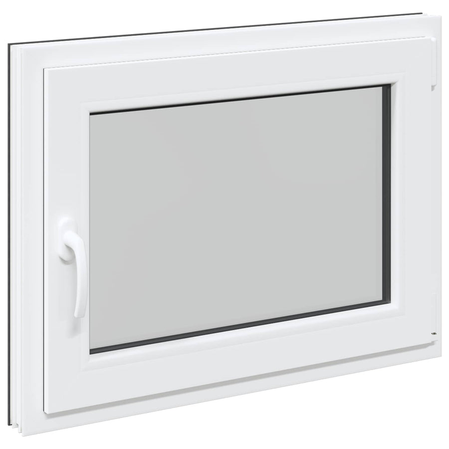 Kelderraam RISOR Antraciet 60 x 100 cm PVC en glas