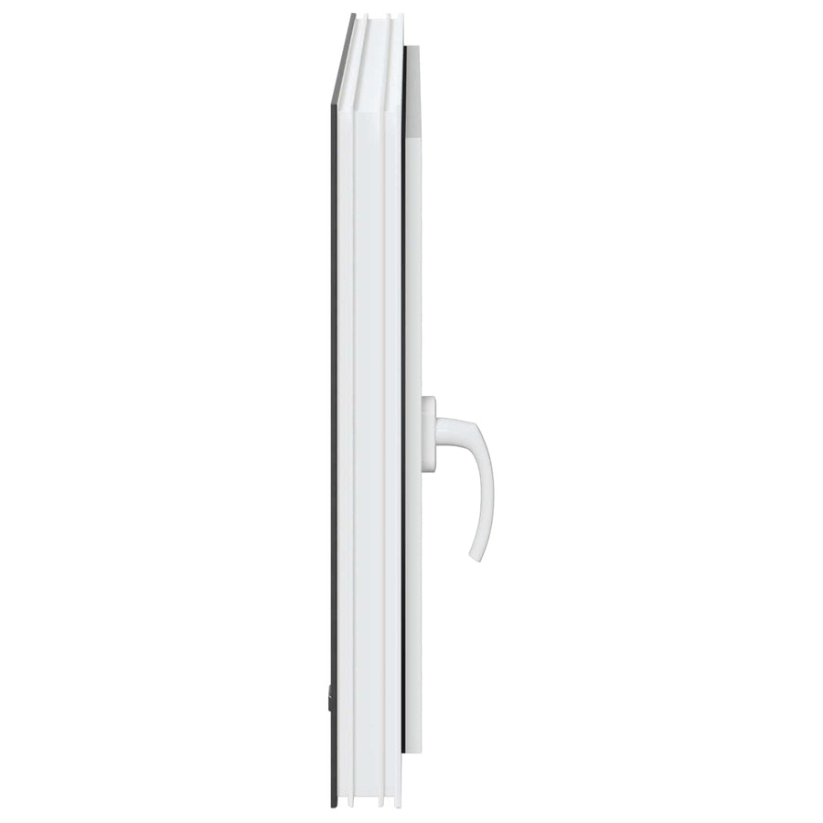 Kelderraam RISOR Antraciet 60 x 100 cm PVC en glas