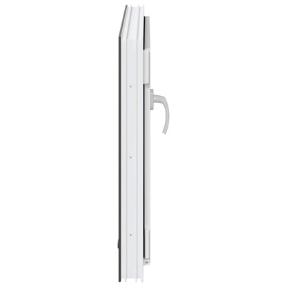 Kelderraam RISOR Antraciet 80 x 50 cm PVC en glas