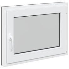 Kelderraam RISOR Antraciet 80 x 50 cm PVC en glas
